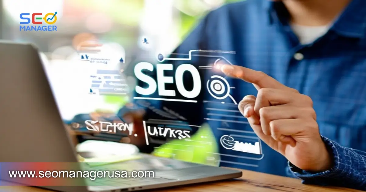 Shows an image of SEO Manager USA experts utilizing technology for SEO marketing purposes.